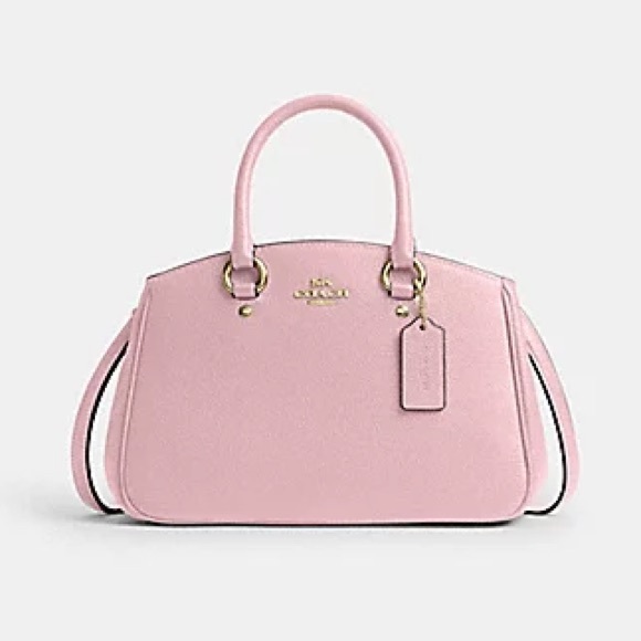 NWT!COACH SAVANNAH CARRYALL BAG(COACH CAL56)GOLD/POWDER PINK fast shipping - Picture 1 of 6